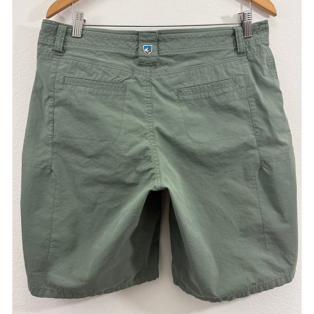 KÜHL Spire Shorts Women’s Olive Green Hiking Outdoor Cargo Pockets Size 12 - Picture 2 of 11